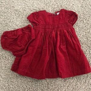Thick Red Holiday dress